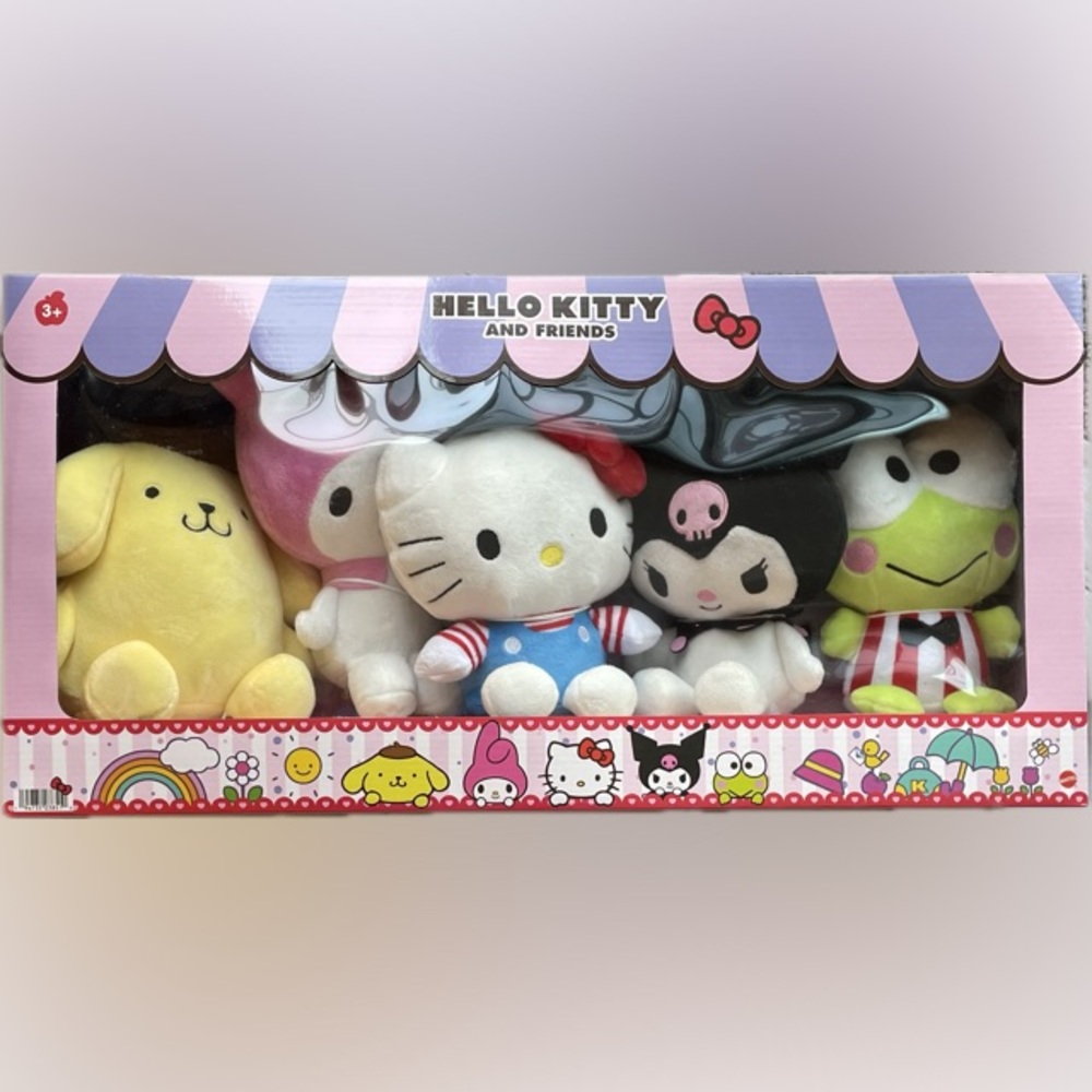Hello Kitty and Friends plush set of 5 Mattel Sanrio New in box